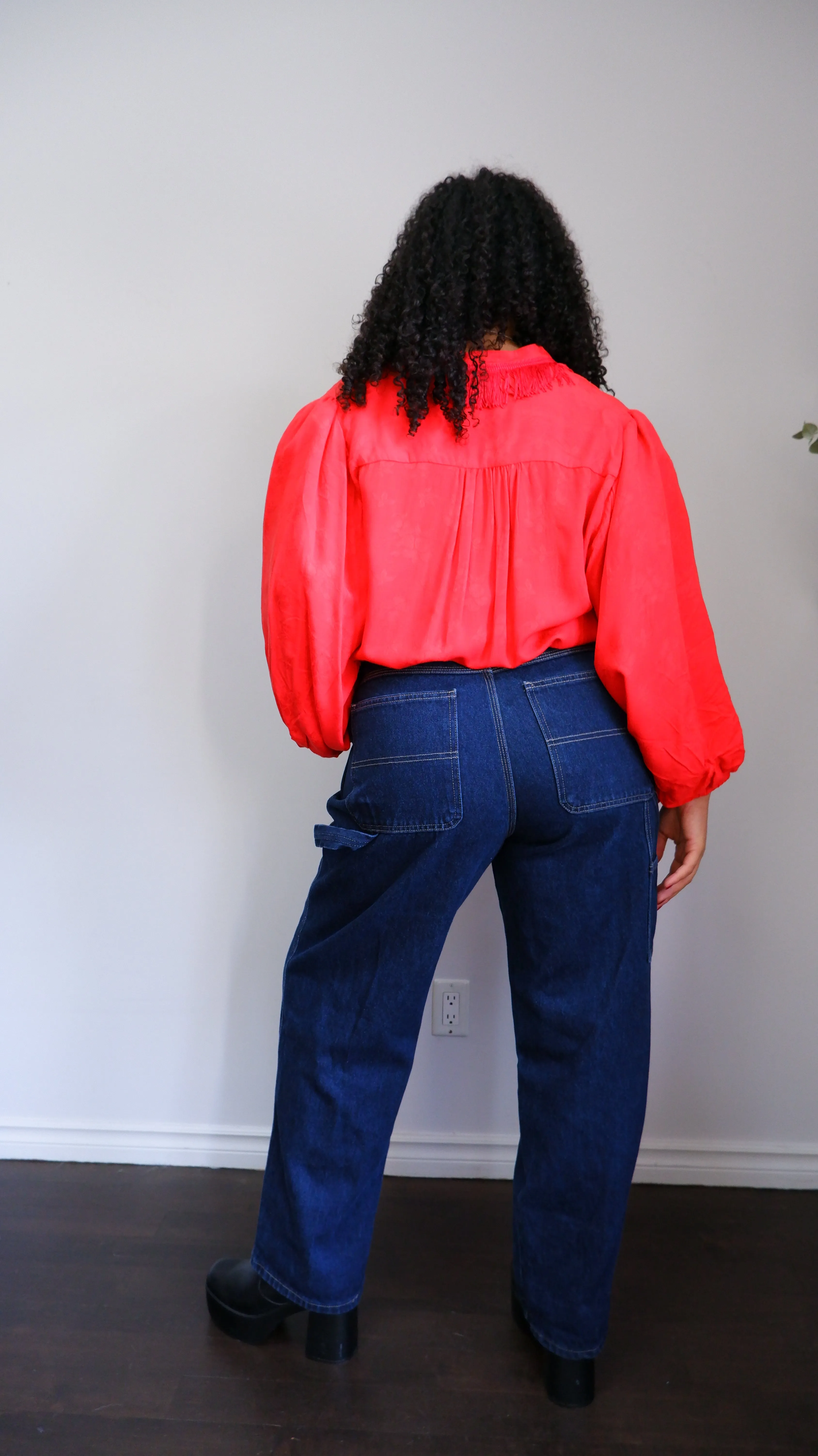 90s Dark Wash Straight Leg Carpenter Jeans- 36x30