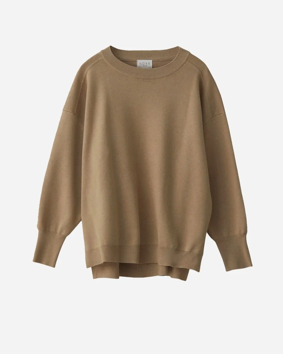 Als Oversized Knit Top - Beige