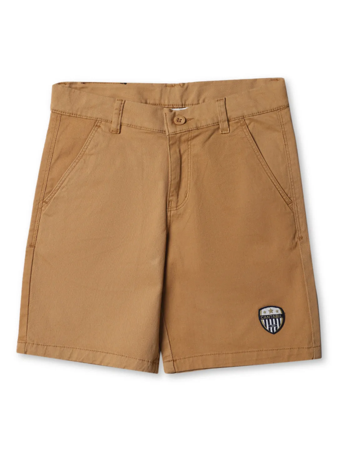 Boys Casual Beige Shorts