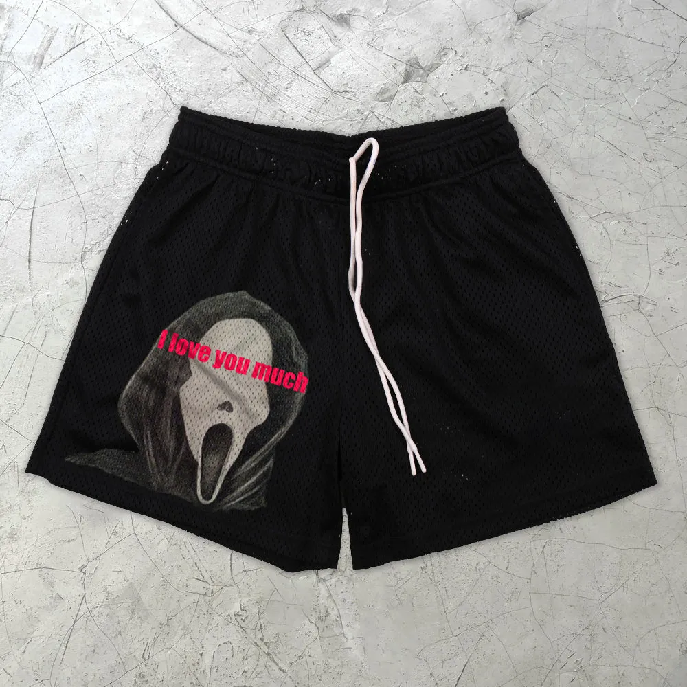 Casual Retro Fashion Street Screaming Shorts