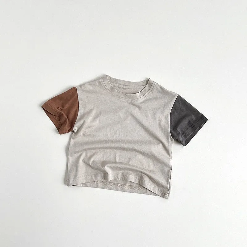 Color-block Patchwork Tee