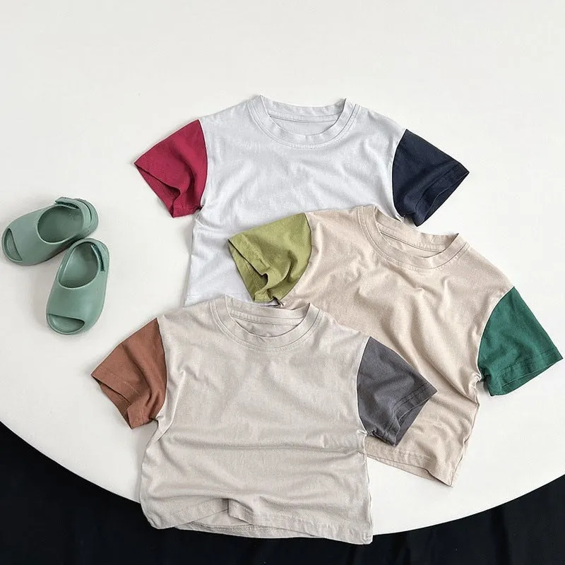 Color-block Patchwork Tee