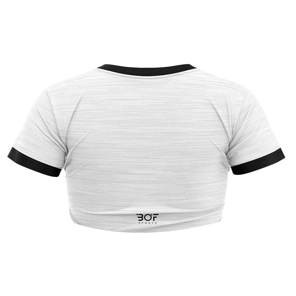 Crop Top - White Melange