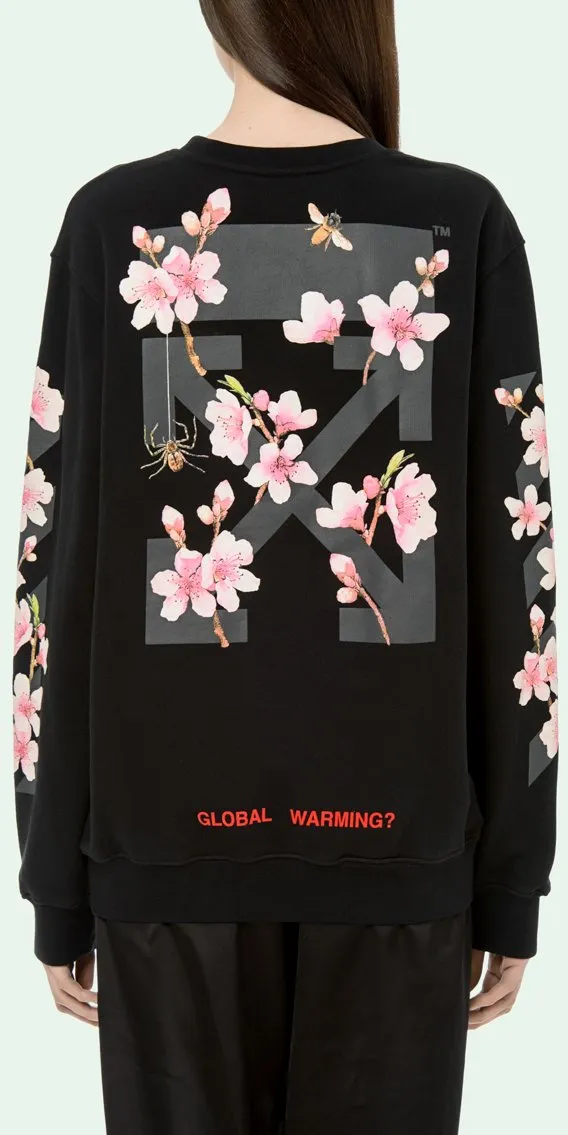 'Diag Cherry' Oversized Sweatshirt