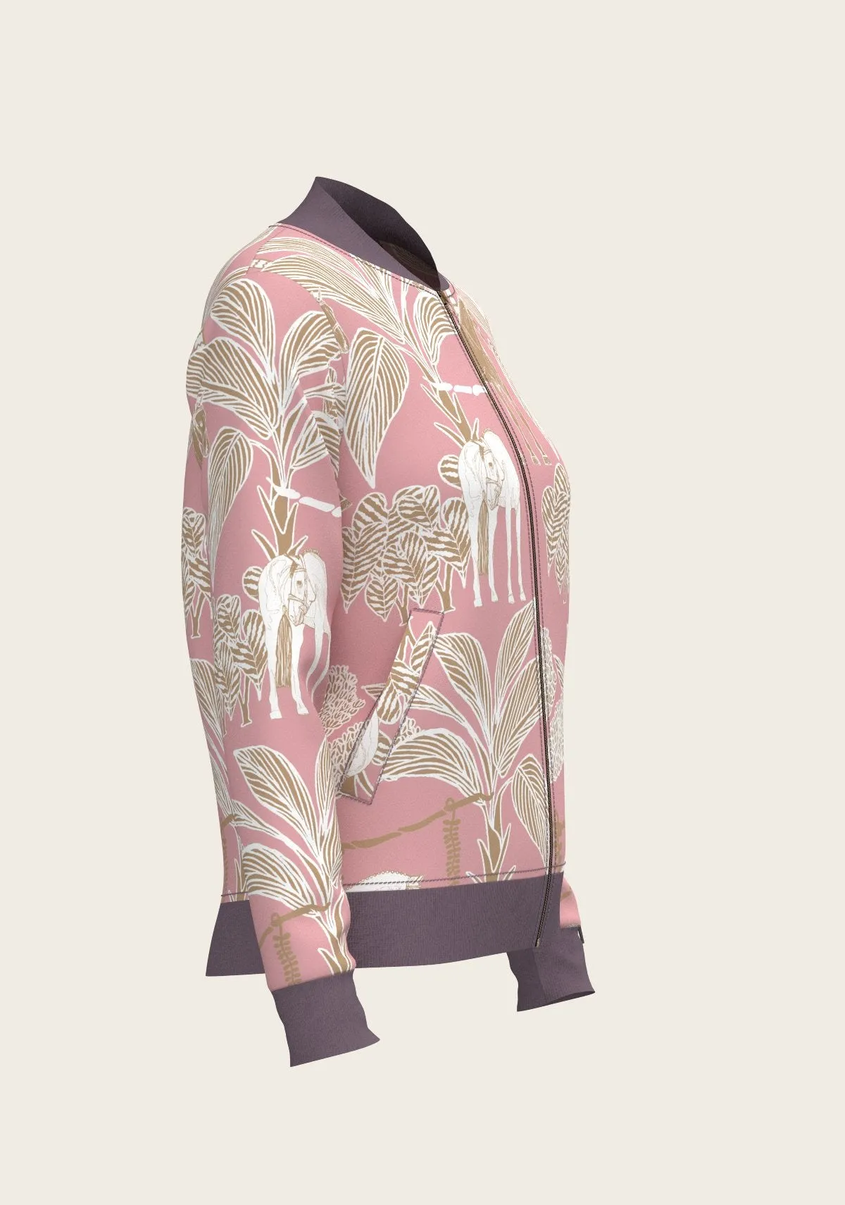  Espoir Equestrian Poppy Seed Island Horses Reversible Jacket