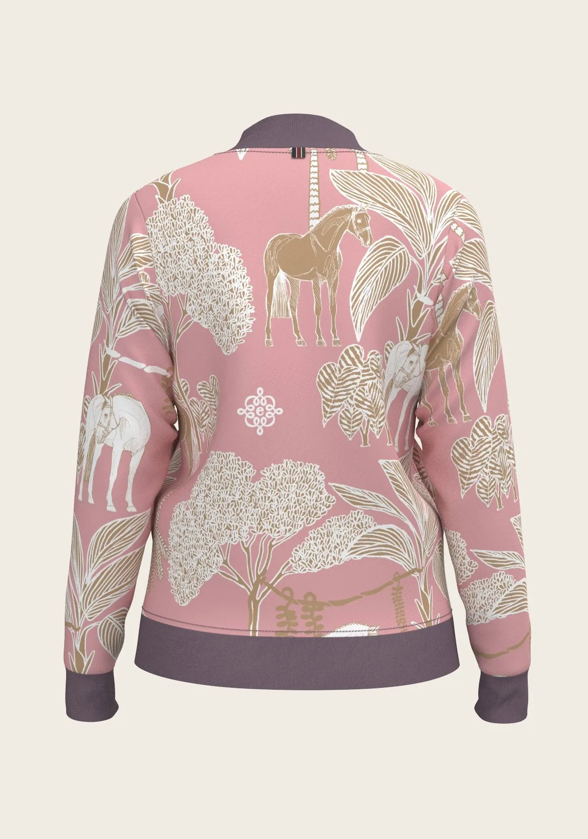  Espoir Equestrian Poppy Seed Island Horses Reversible Jacket