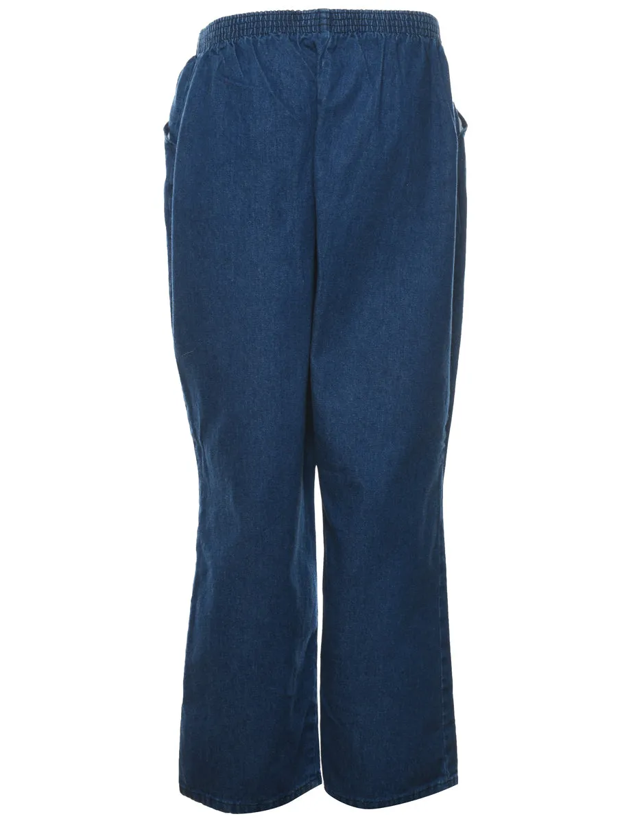 Flared Leg Denim Trousers - W32 L29