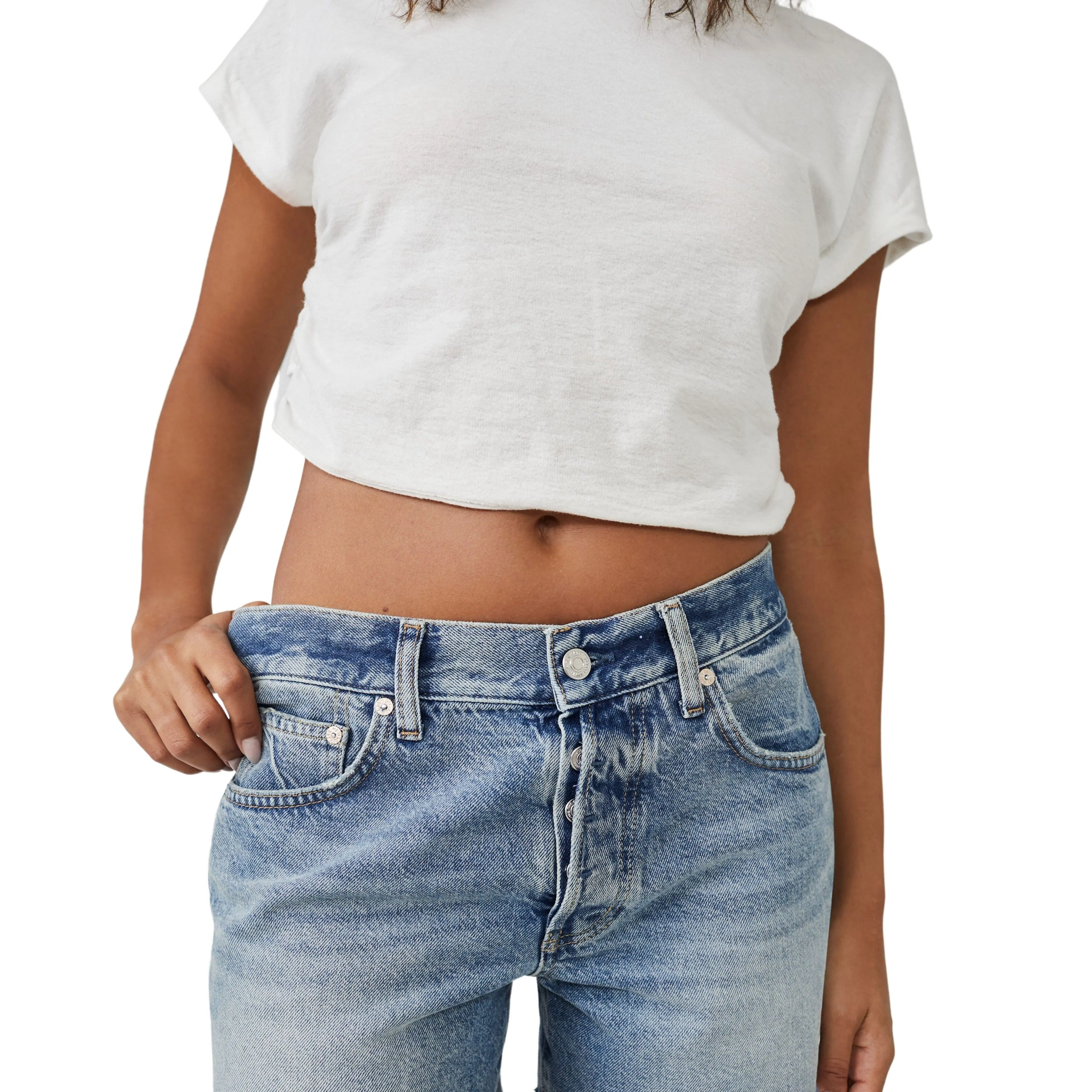 Free People Ivy Mid-Rise Shorts San Andreas