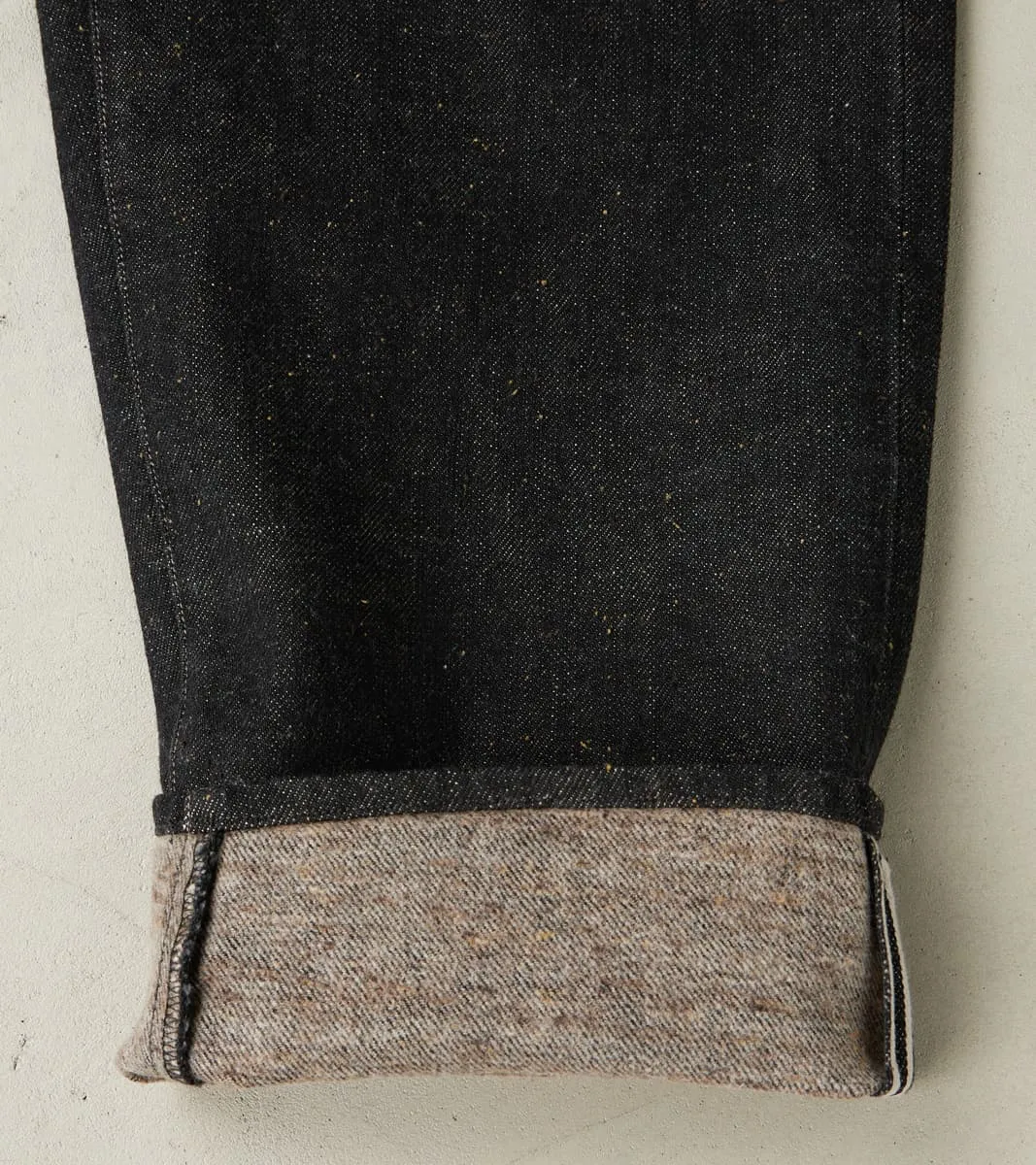 French Work Trousers - Charcoal Donegal Selvedge Denim