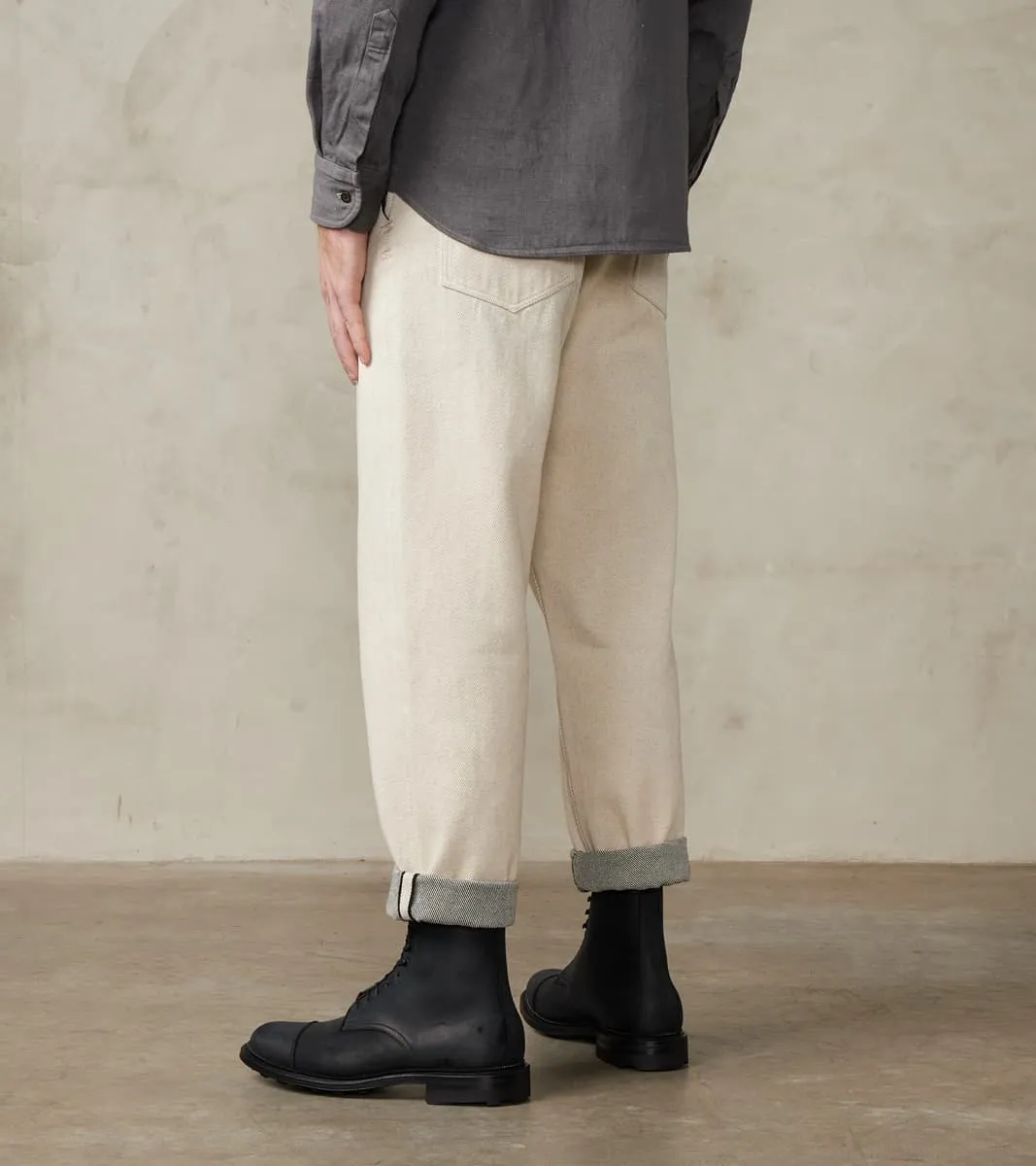 French Work Trousers - Natural Tailors Selvedge Denim