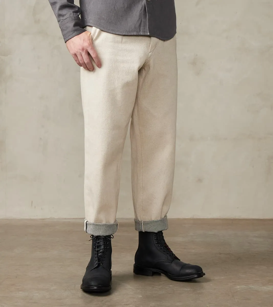 French Work Trousers - Natural Tailors Selvedge Denim