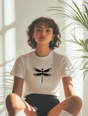 GOLDEN WINGS ROUNDNECK TEE - WHITE