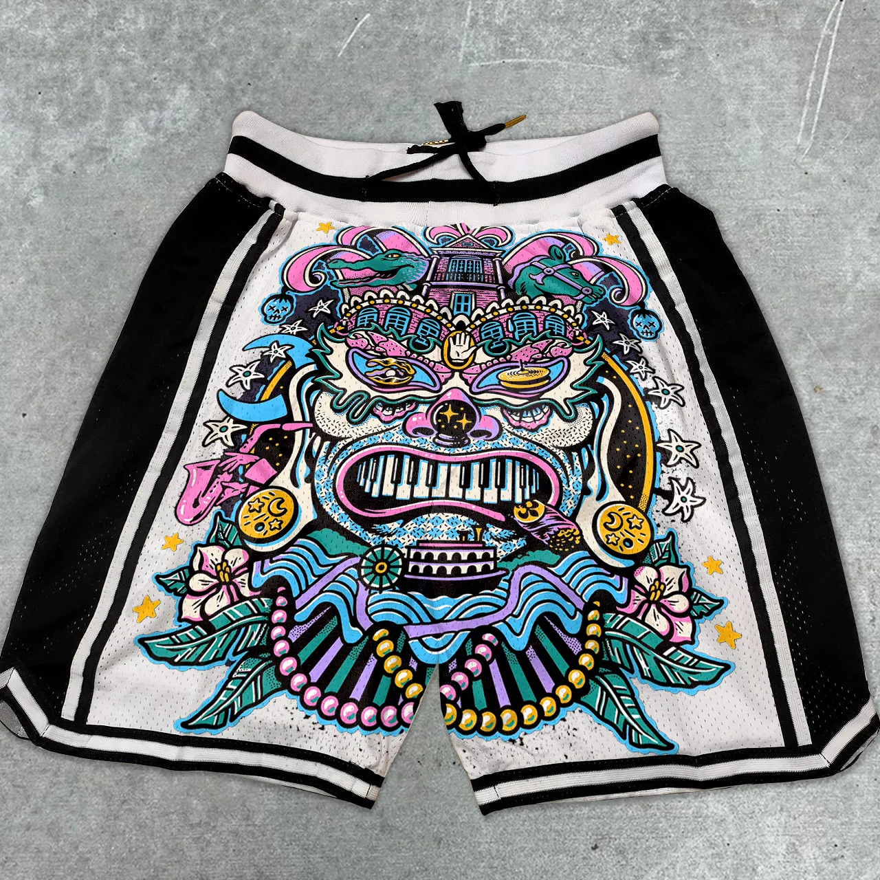 Graffiti casual street basketball shorts