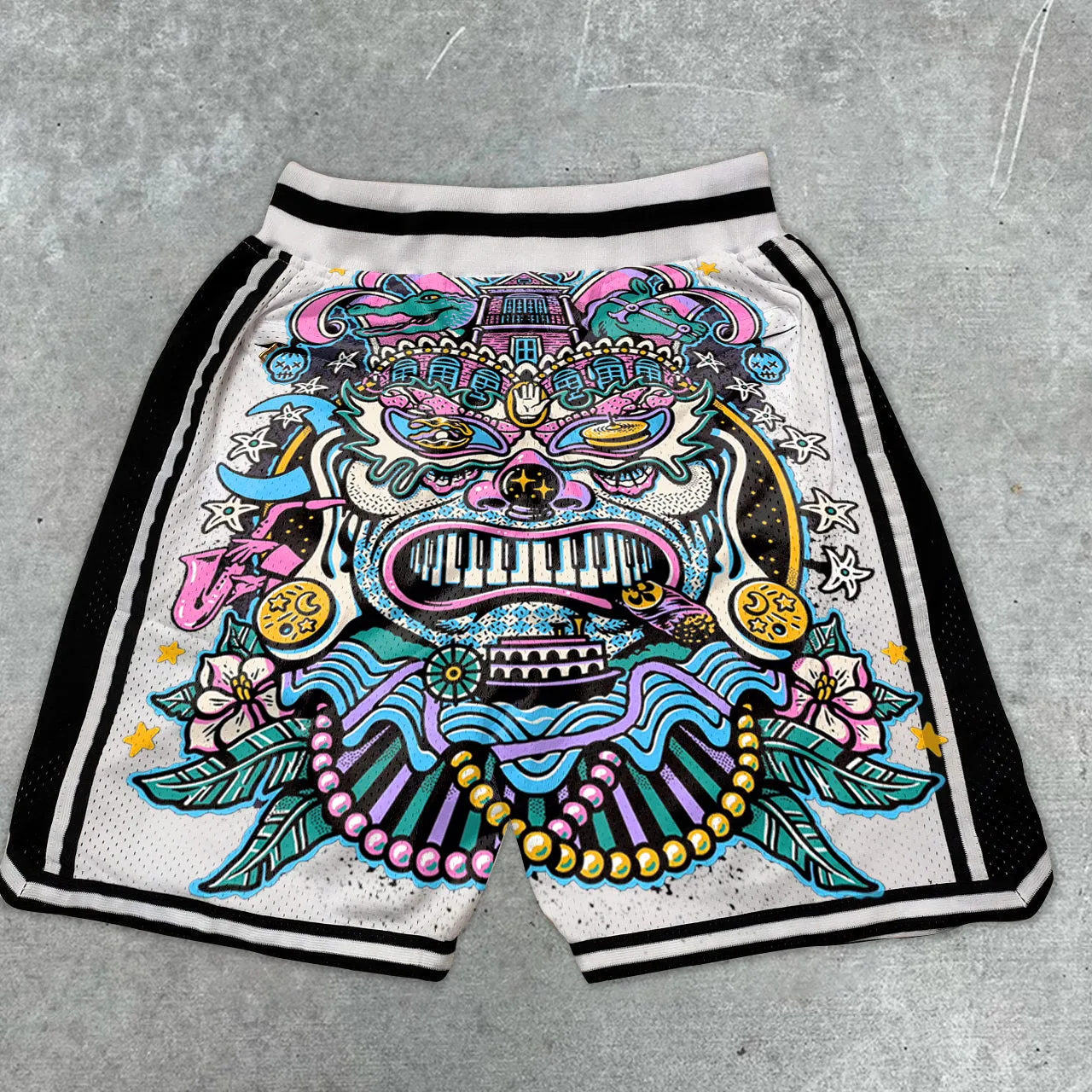 Graffiti casual street basketball shorts