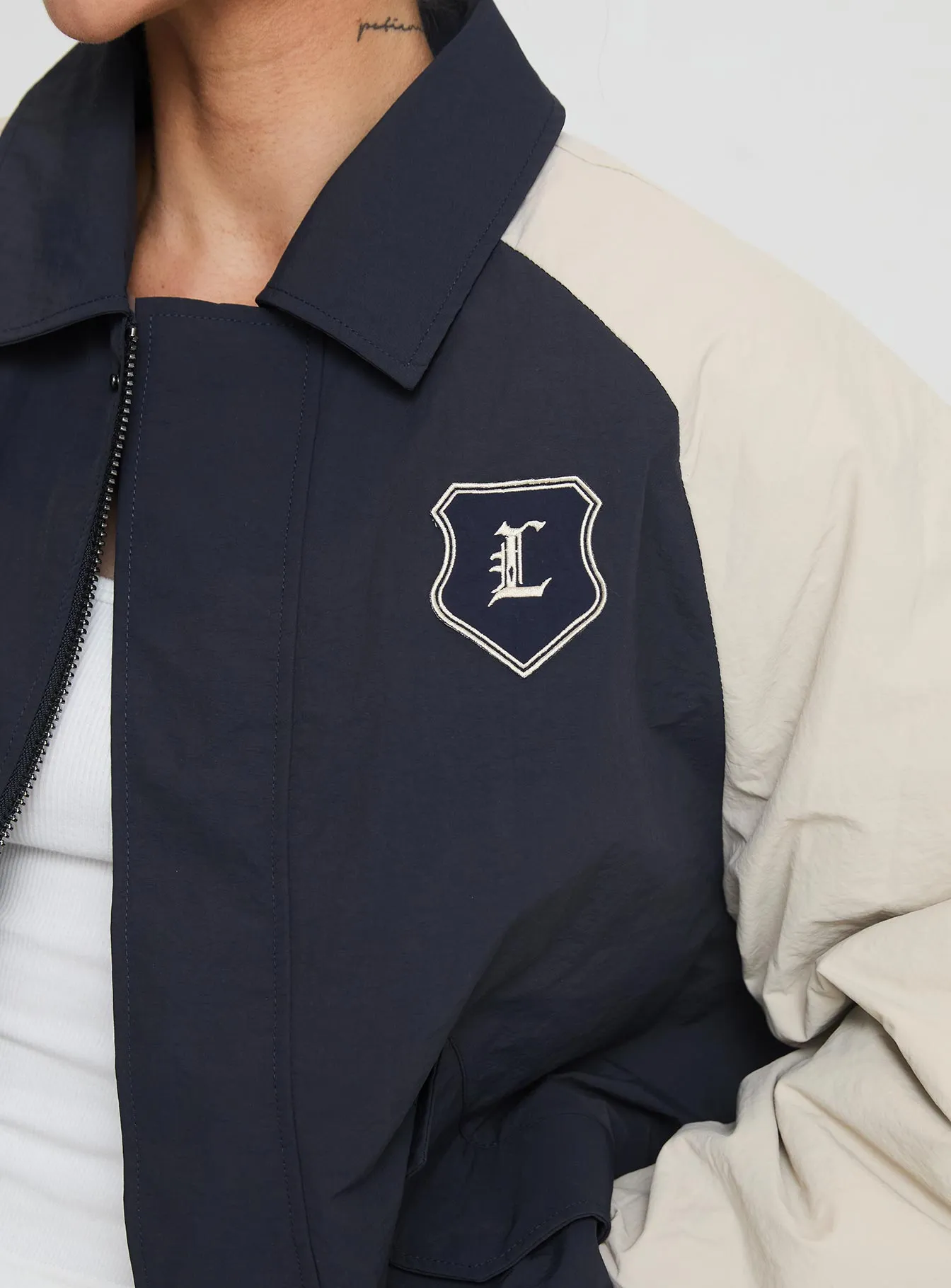 Hailey Bomber Jacket Navy