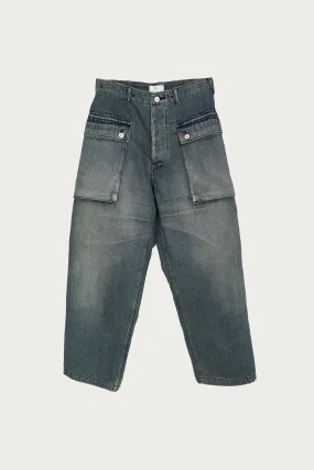 HL Denim M44 Trousers - Vintage Worn