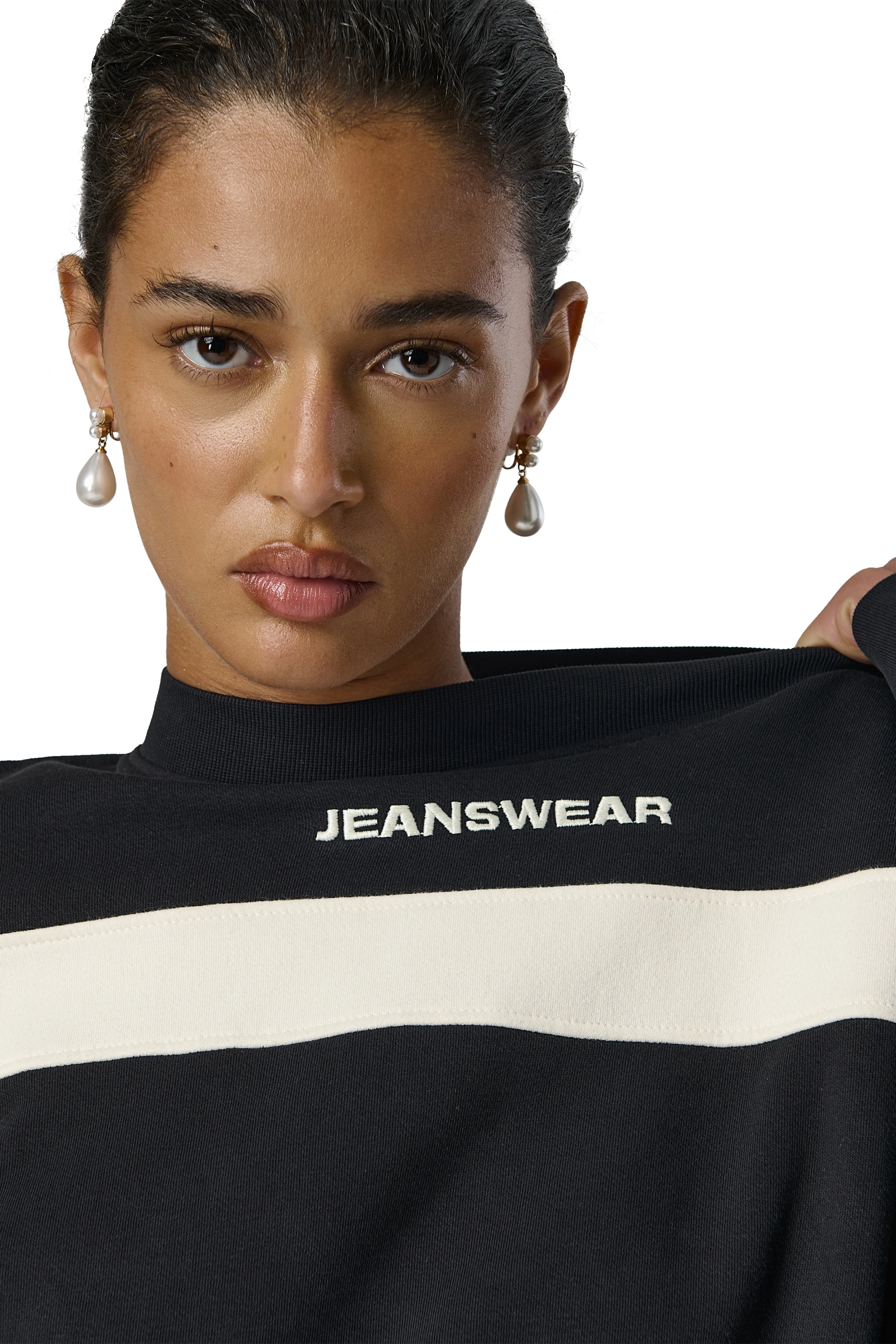 Jeanswear Panel Washed Sweatshirt