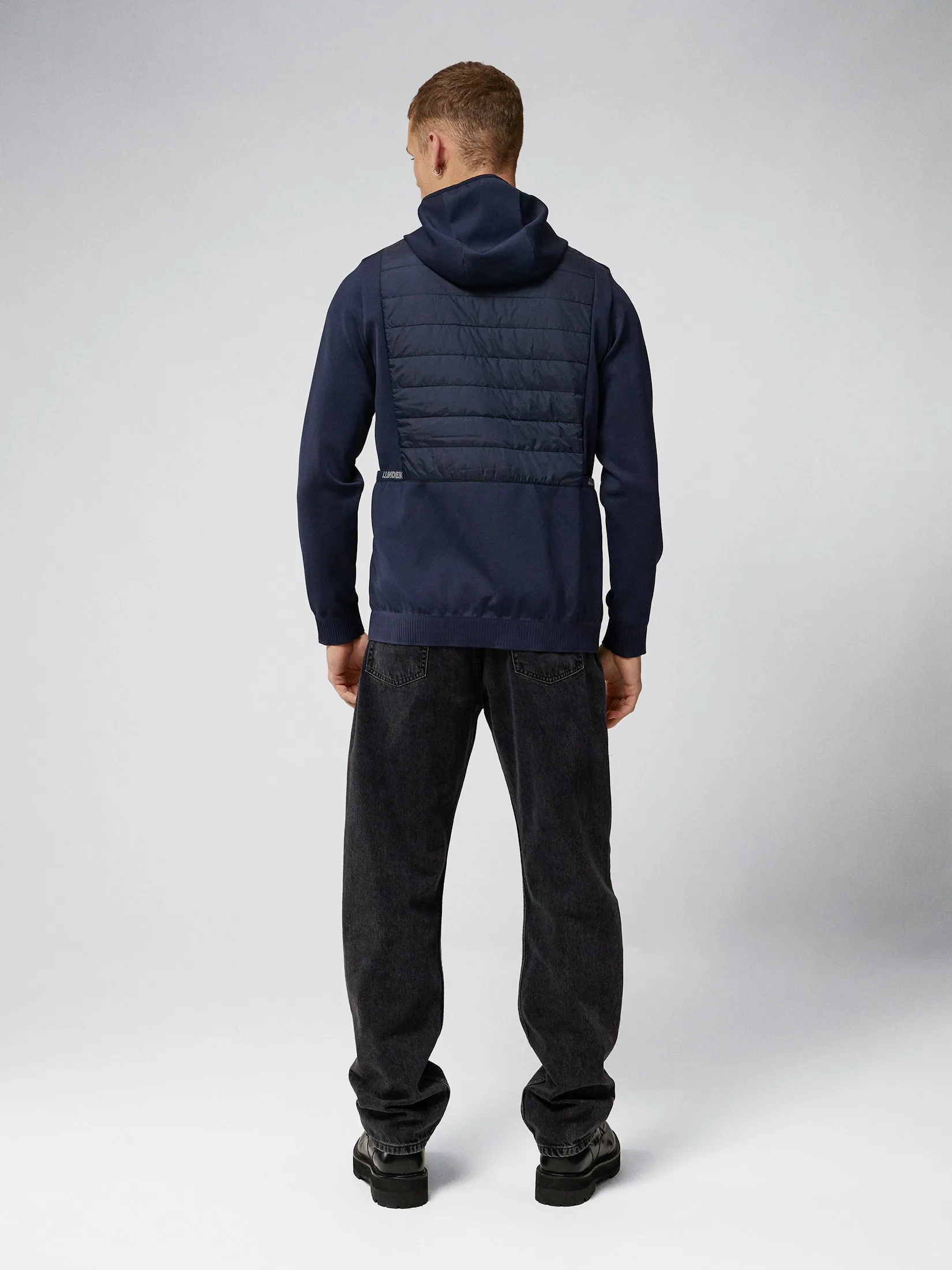 KENNY HYBRID HOOD / JL Navy