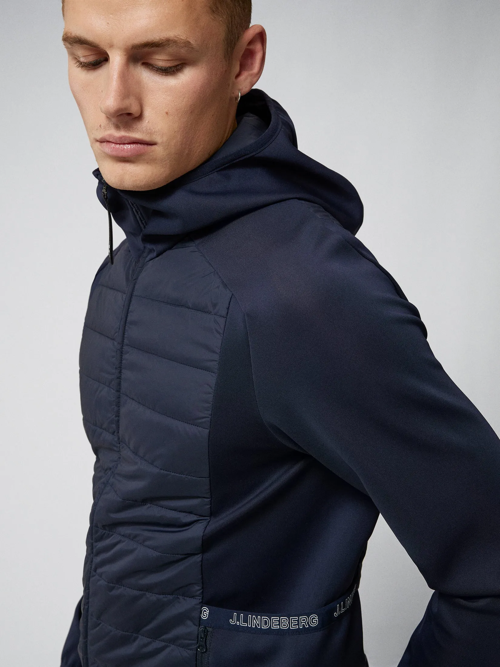 KENNY HYBRID HOOD / JL Navy