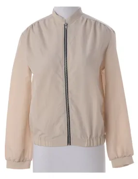 Label Blouse Cream Bomber