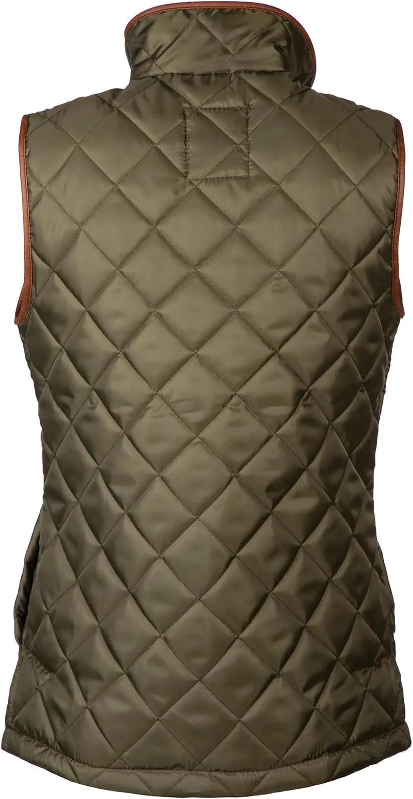 Ladies Harpham Quilted Country Waistcoat Olive