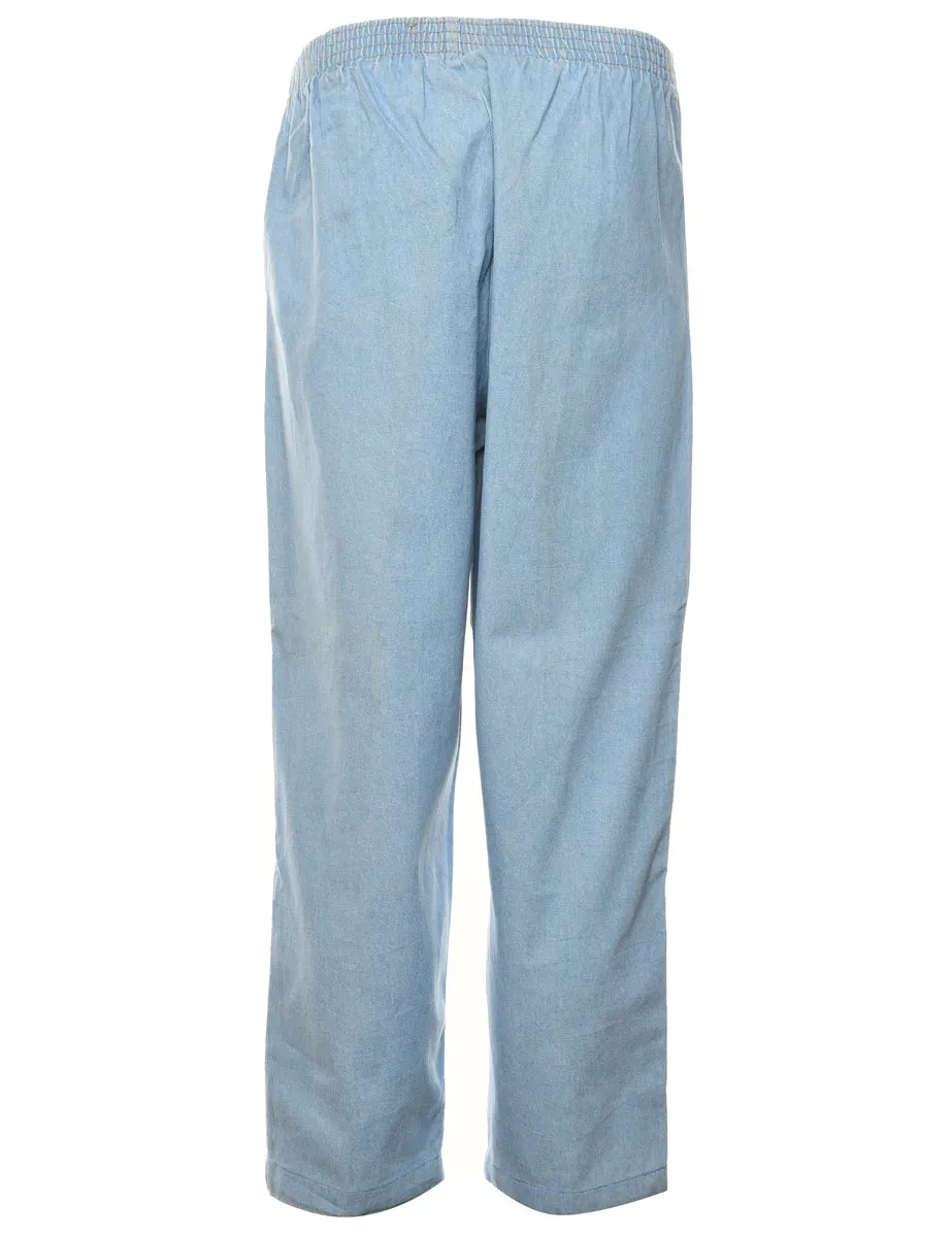 Light Wash Denim Trousers - W32 L27