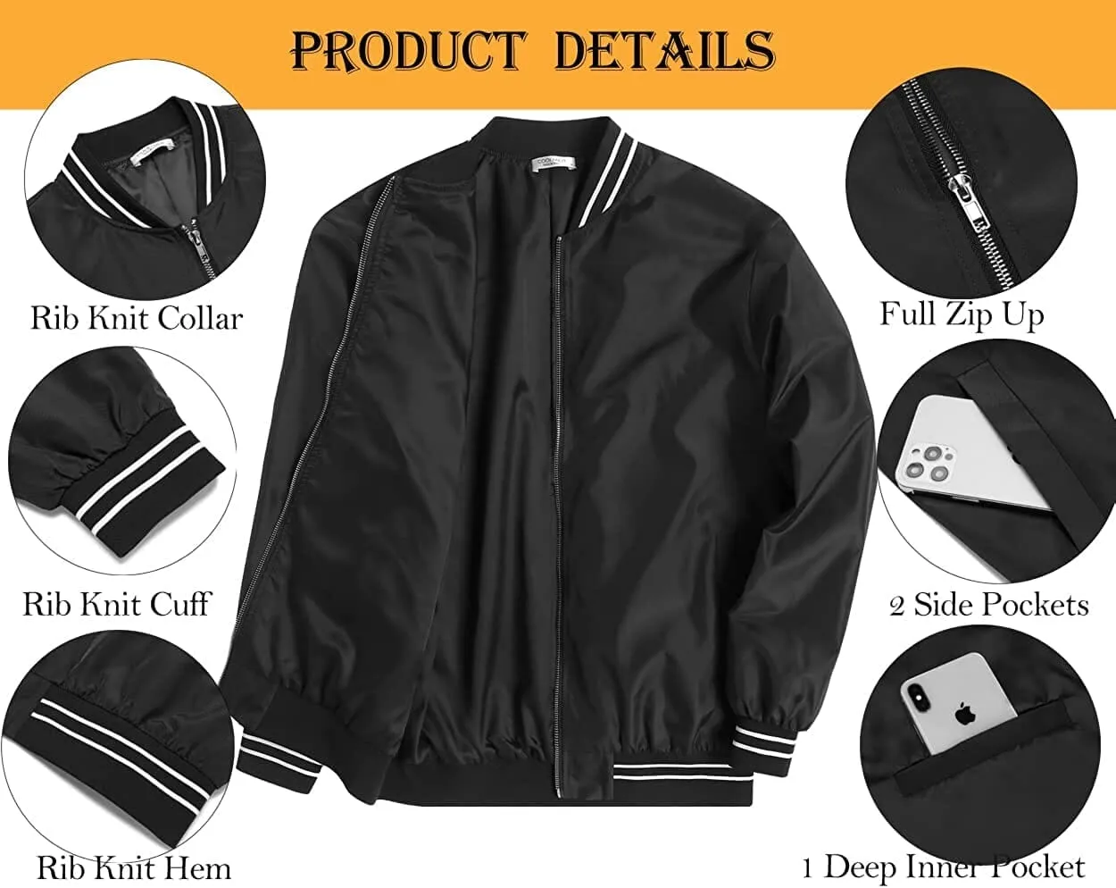 Lightweight Windbreaker Full Zip Jacket (US Only)