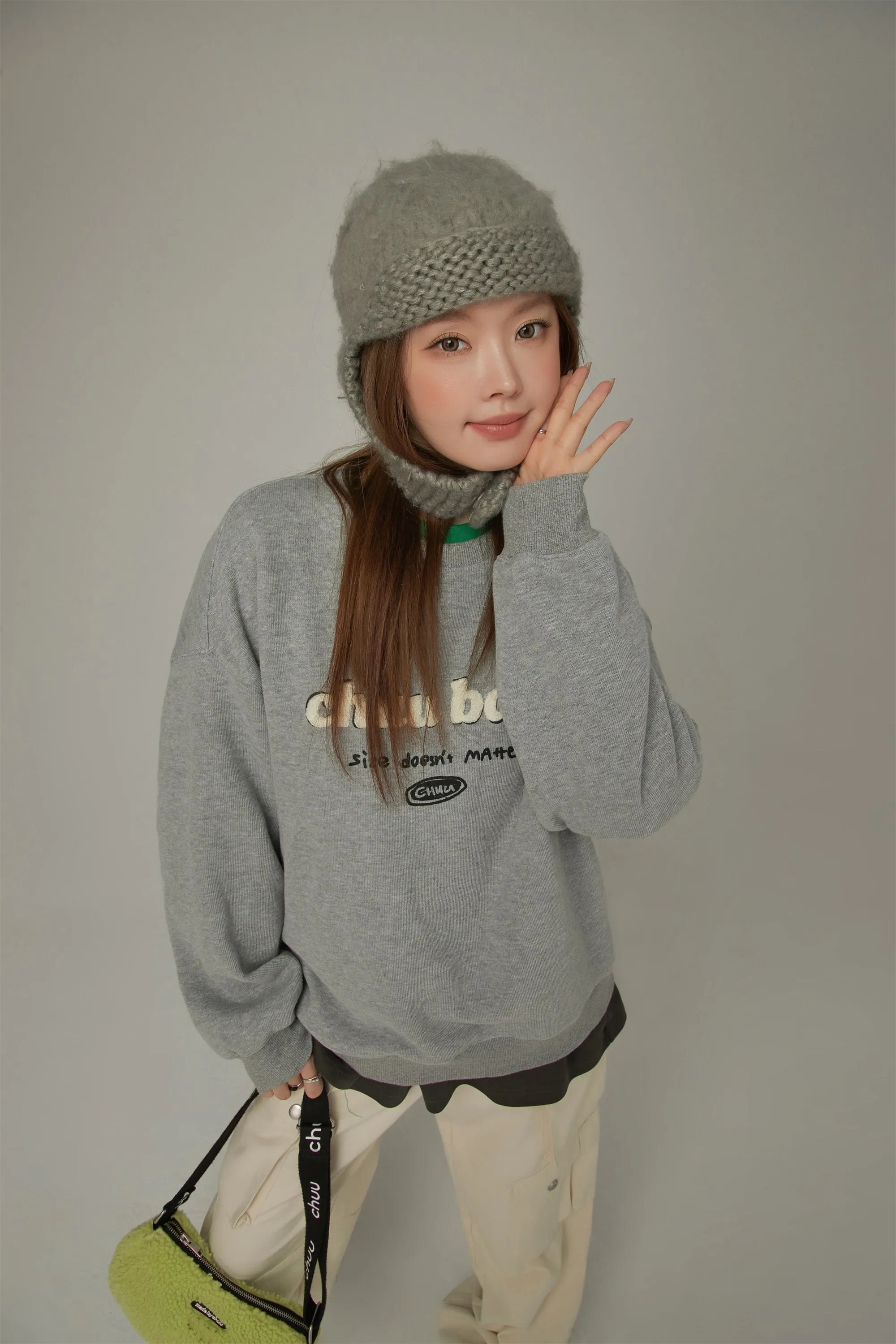 Logo Color Oversized Sweatshirt