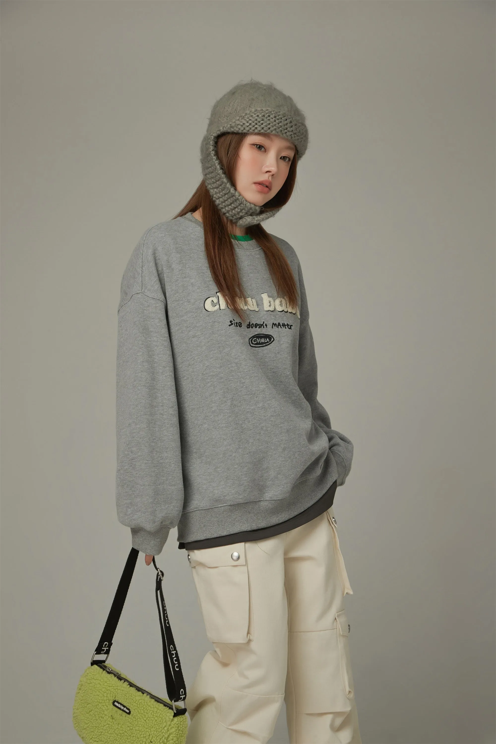 Logo Color Oversized Sweatshirt