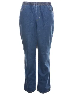 Medium Wash Casual Denim Trousers - W24 L30