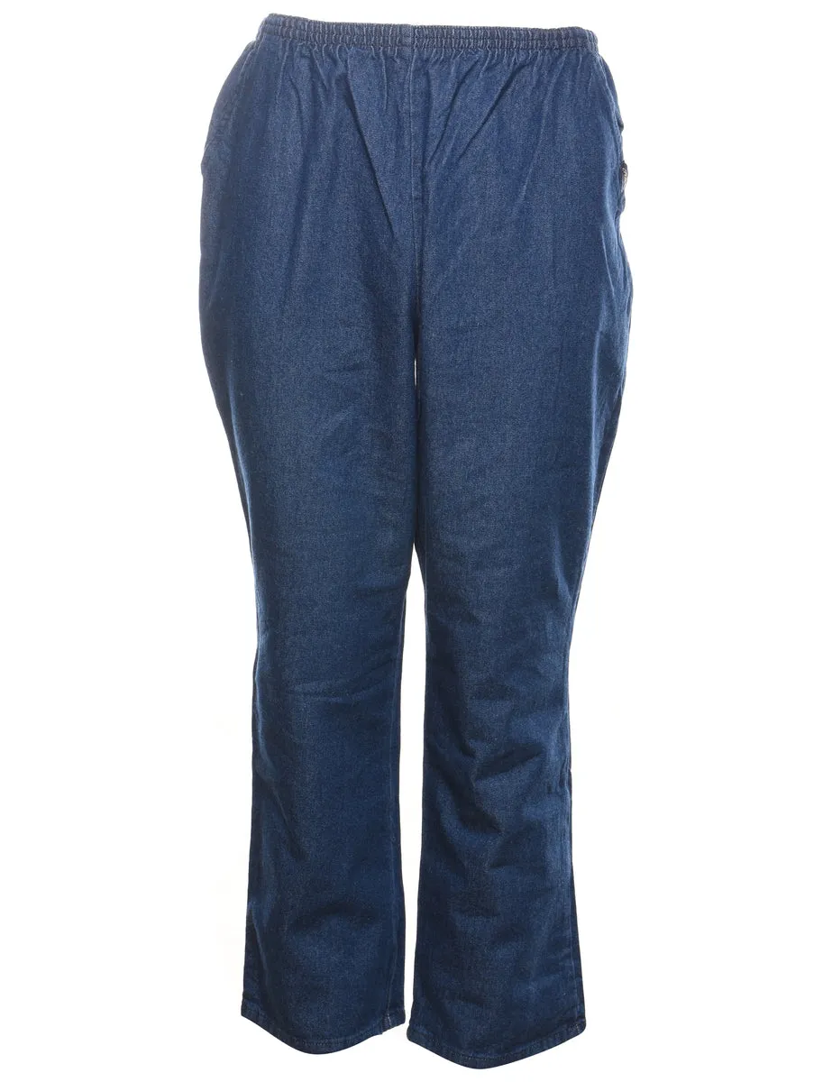 Medium Wash Classic Denim Trousers - W30 L27