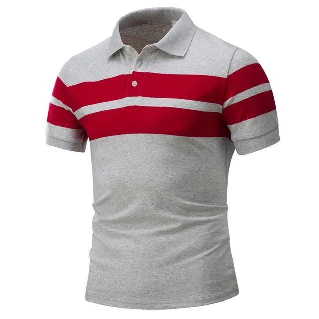 Men summer Casual fairy stripes T Shirt