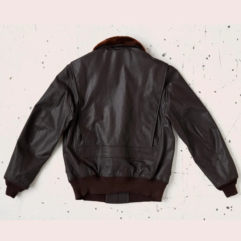 Men's M-422A flight Leather Bomber Jacket