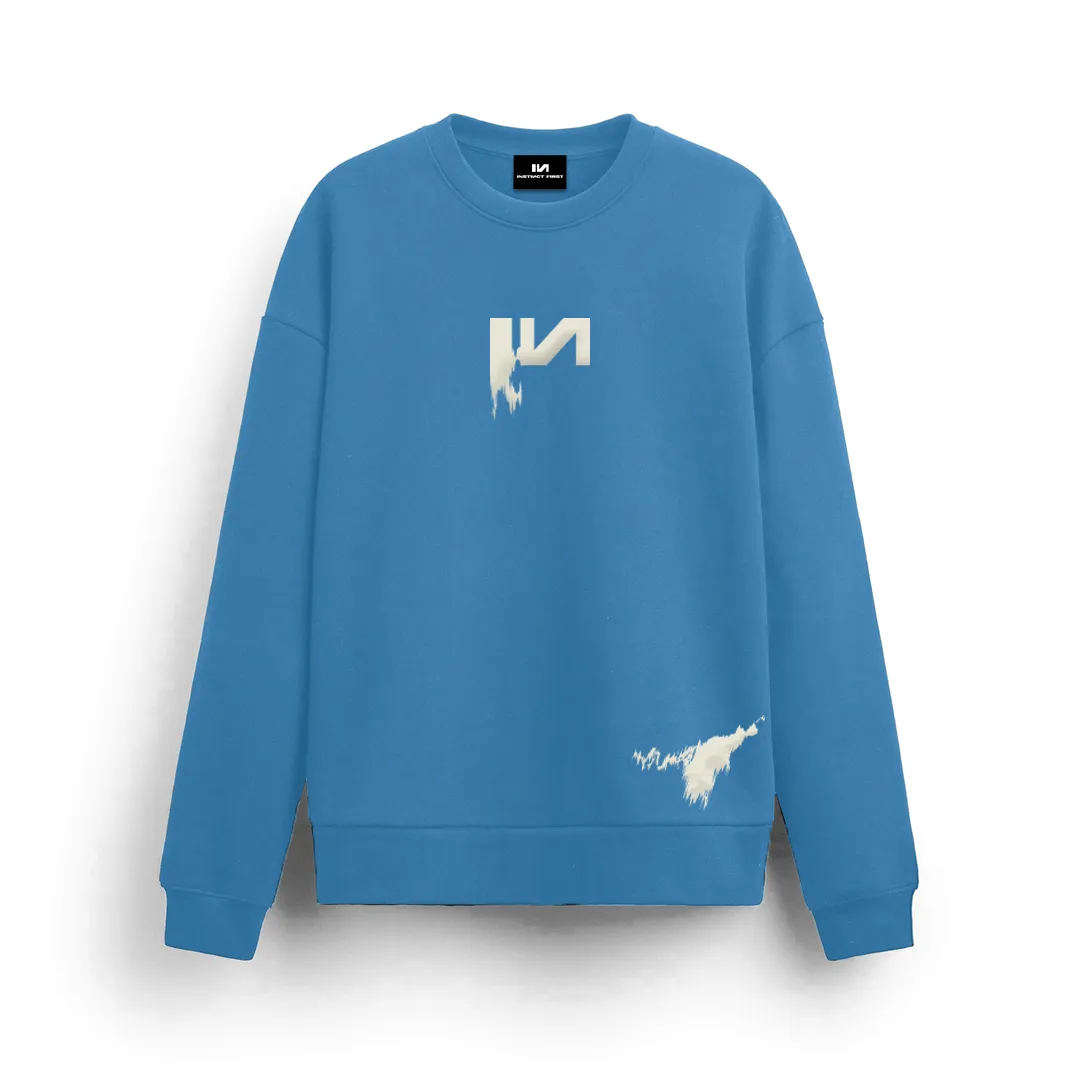 Midnight Blue Oversized Sweatshirts