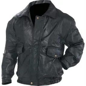 Napoline Roman Rock Design Genuine Leather Jacket- Xl