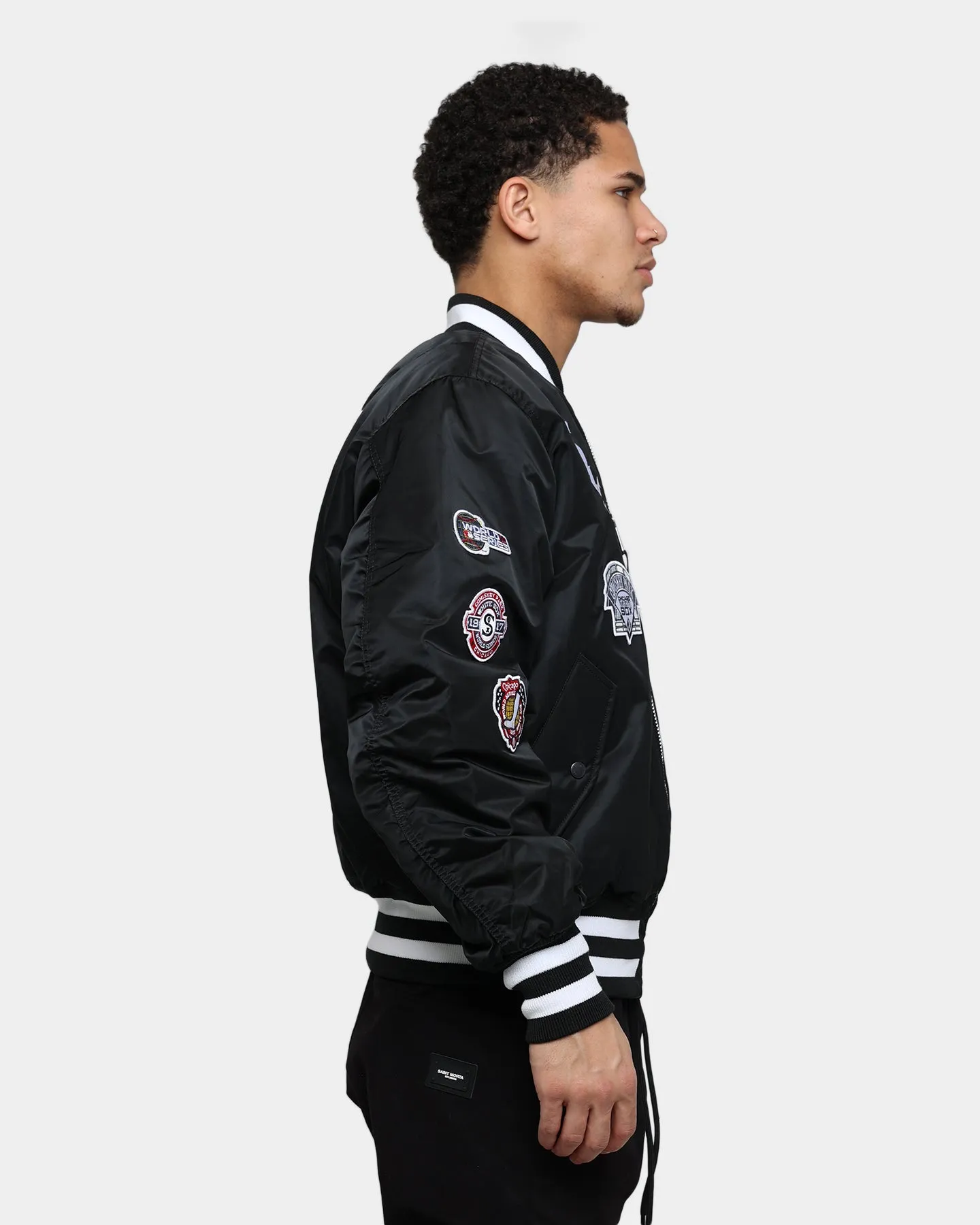 New Era X Alpha Series X MLB Chicago White Sox MA-1 Bomber Jacket Black