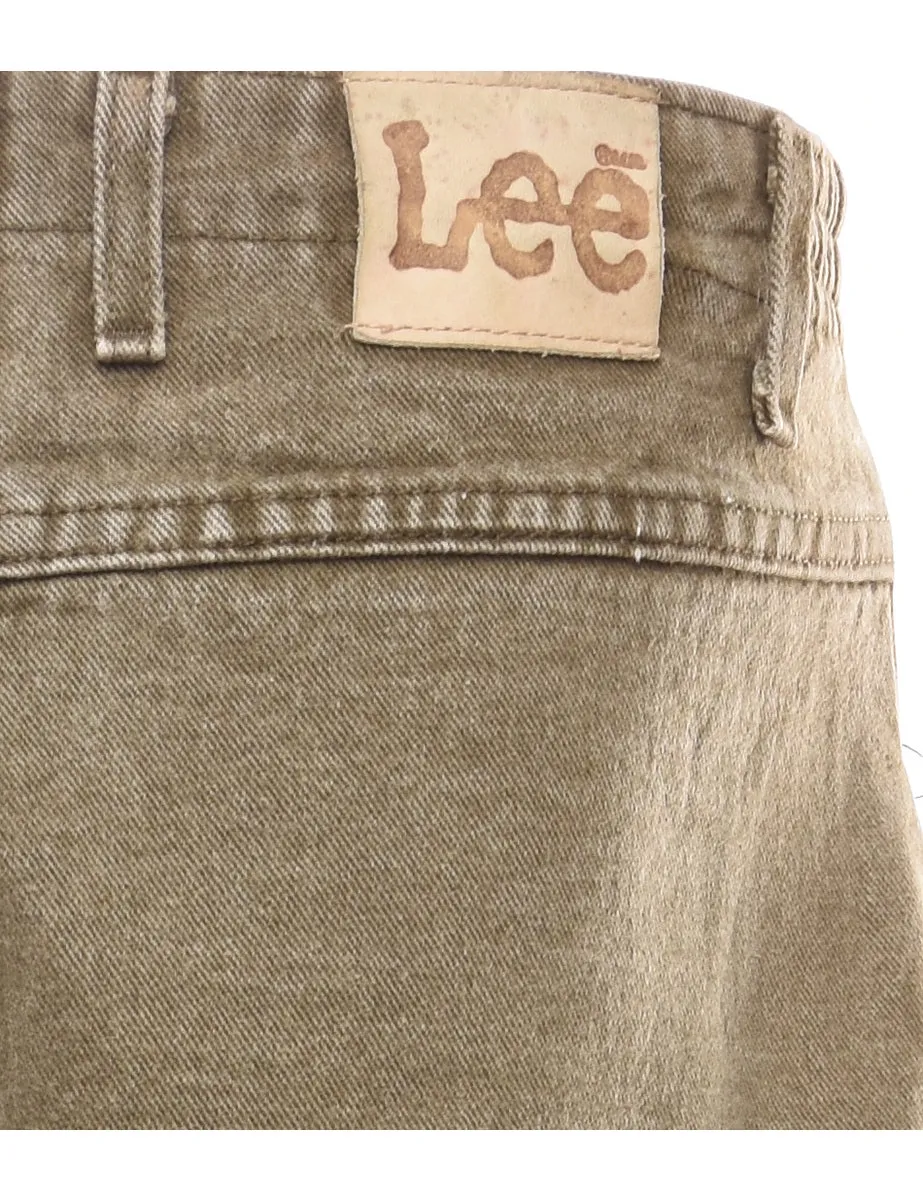 Olive Green Lee Denim Trousers - W30 L27