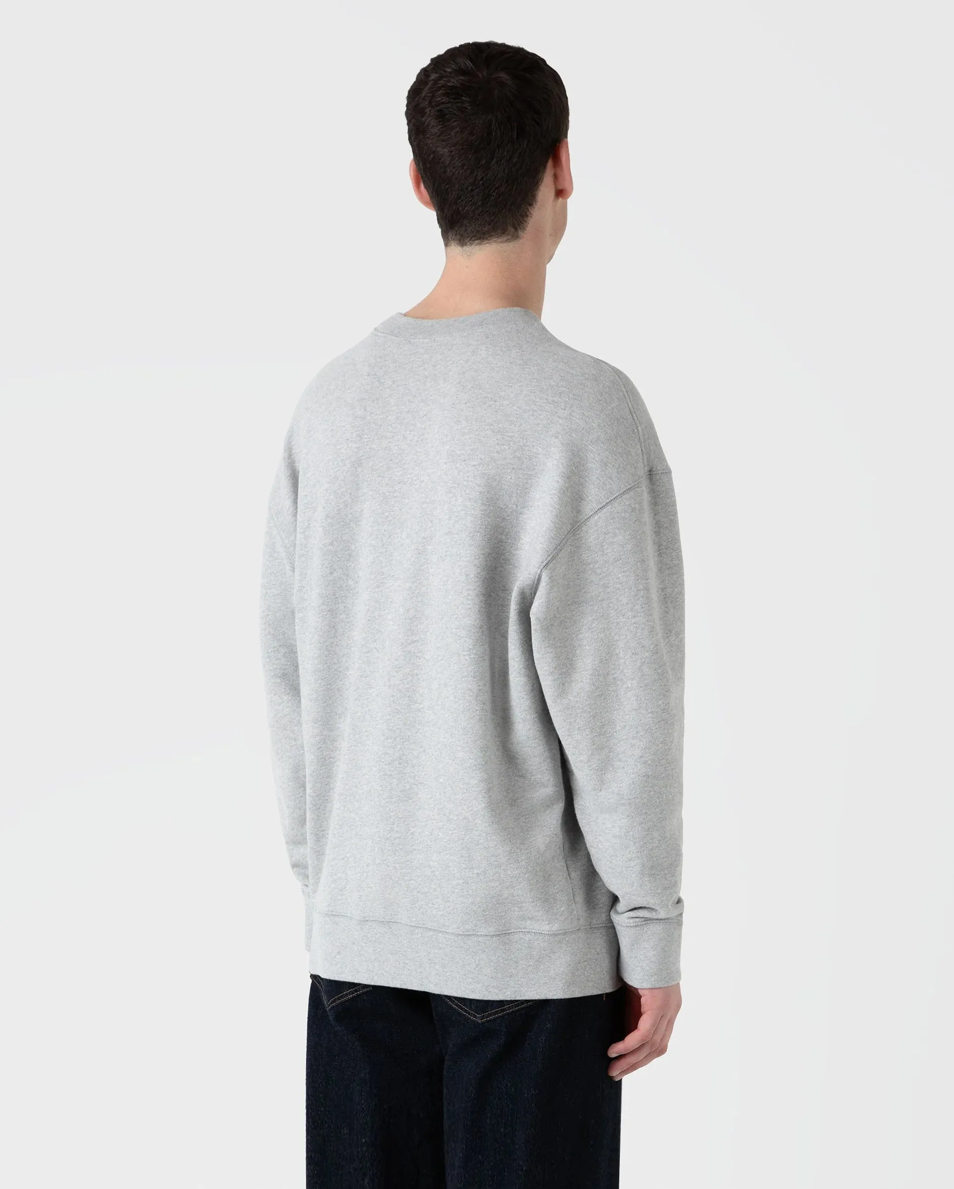 OVERSIZED LOOPBACK SWEATSHIRT / LIGHT GREY MELANGE