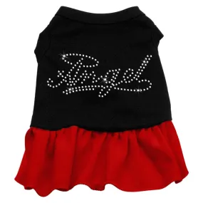 Rhinestone Angel Dress   Black with Red Sm (10)