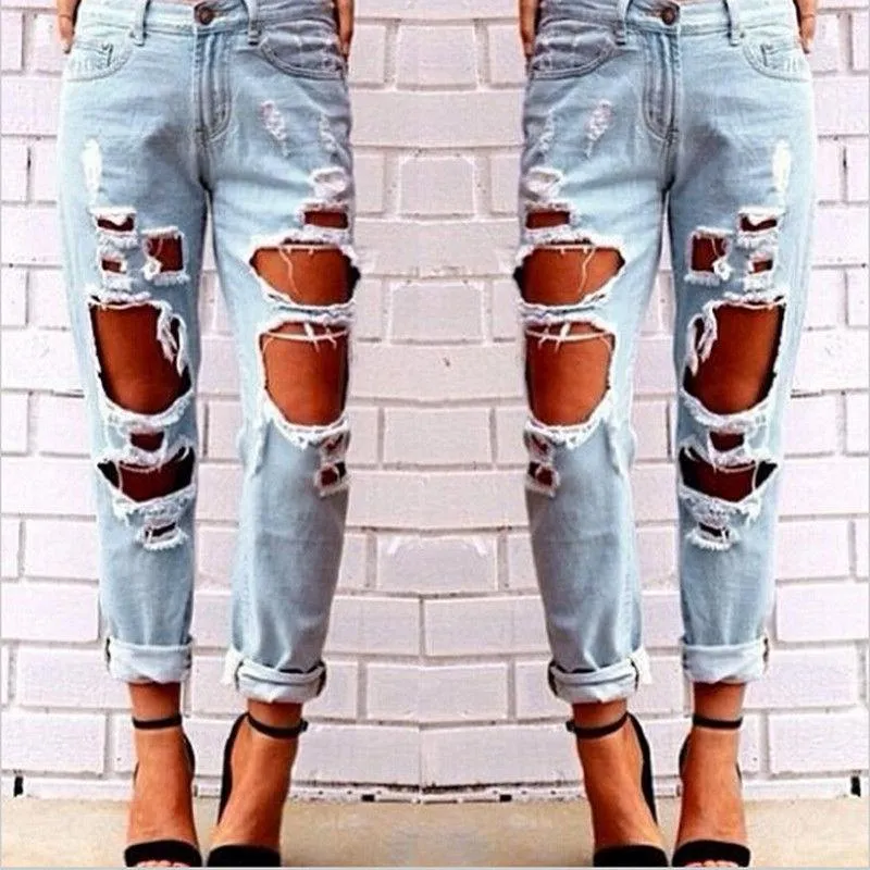 Ripped Slim Denim Jeans