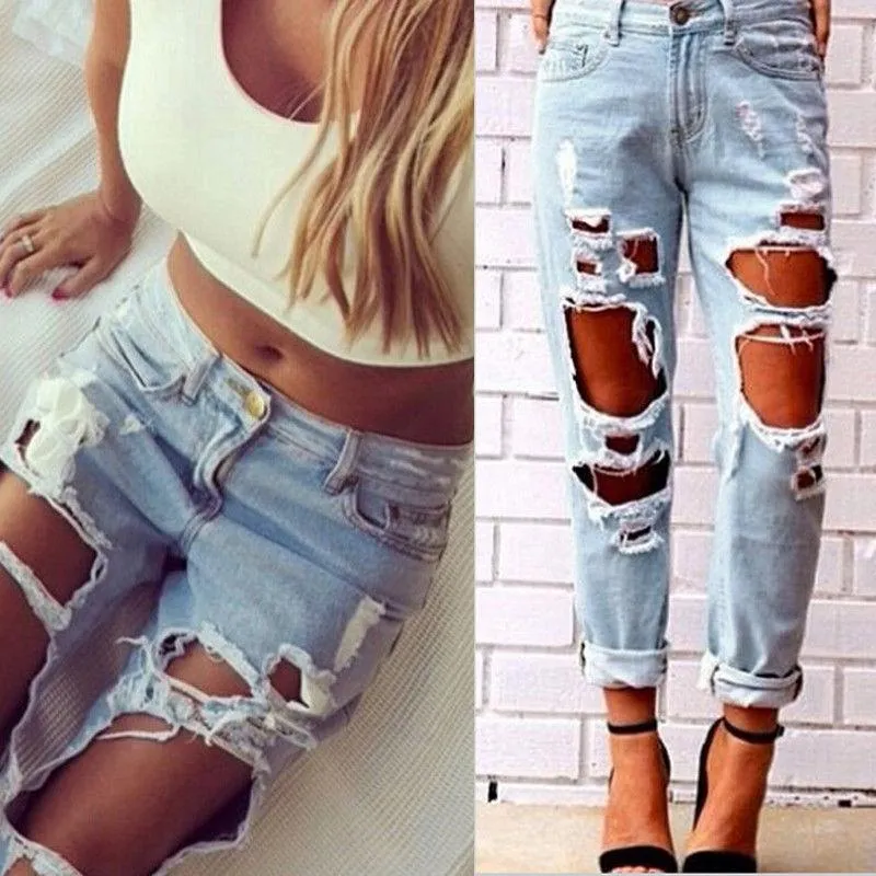 Ripped Slim Denim Jeans