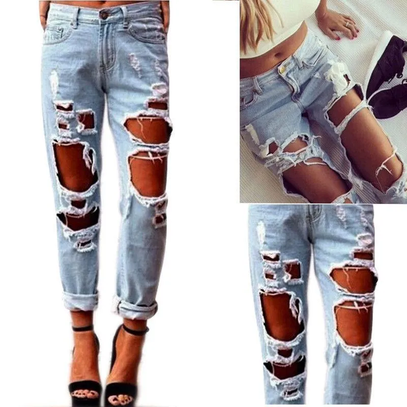 Ripped Slim Denim Jeans