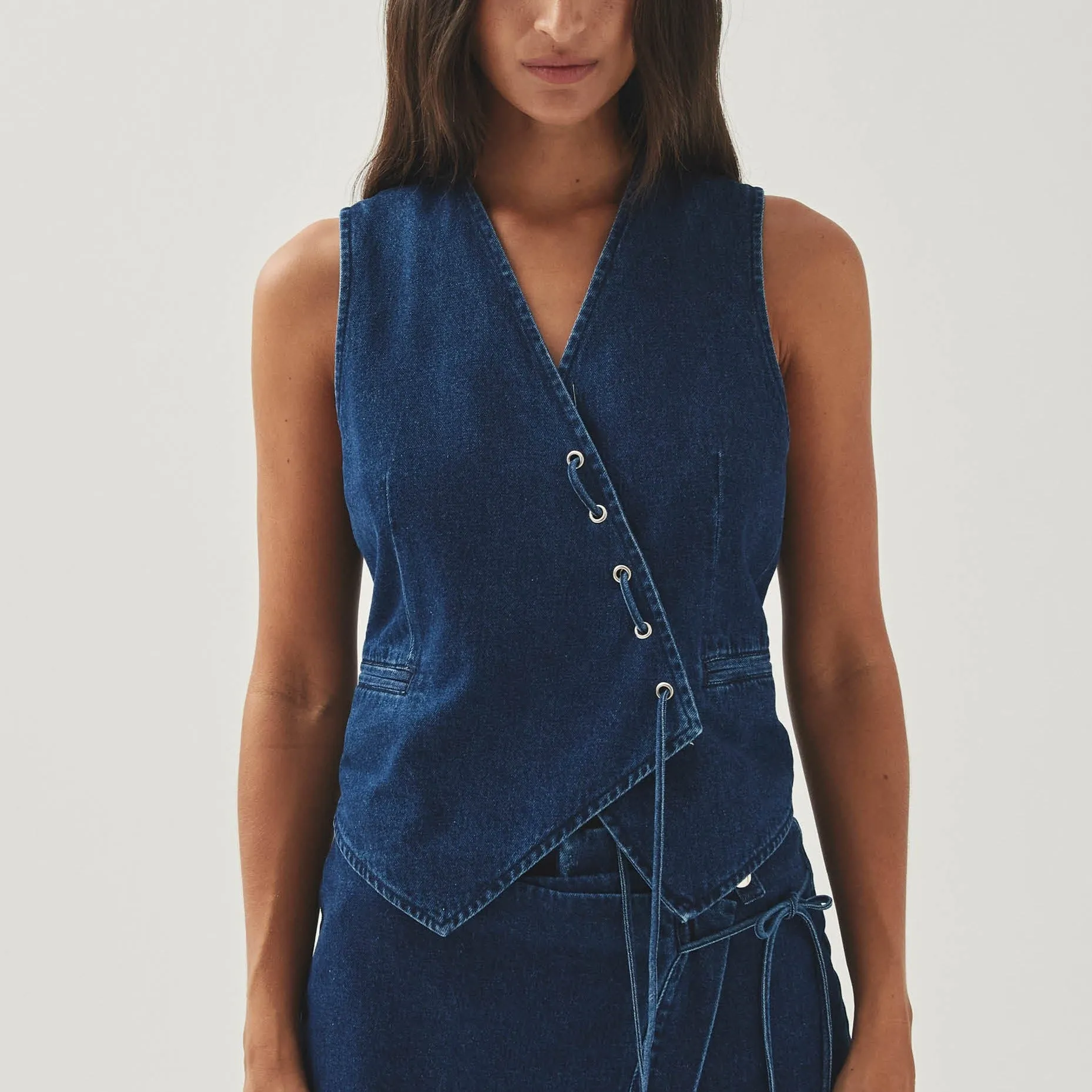 Sabre Blue Denim Vest