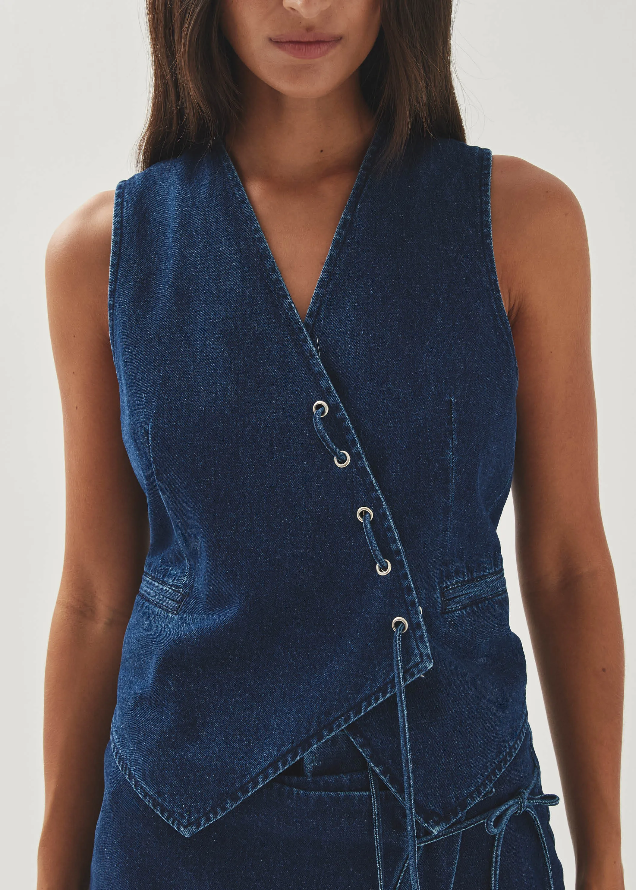 Sabre Blue Denim Vest