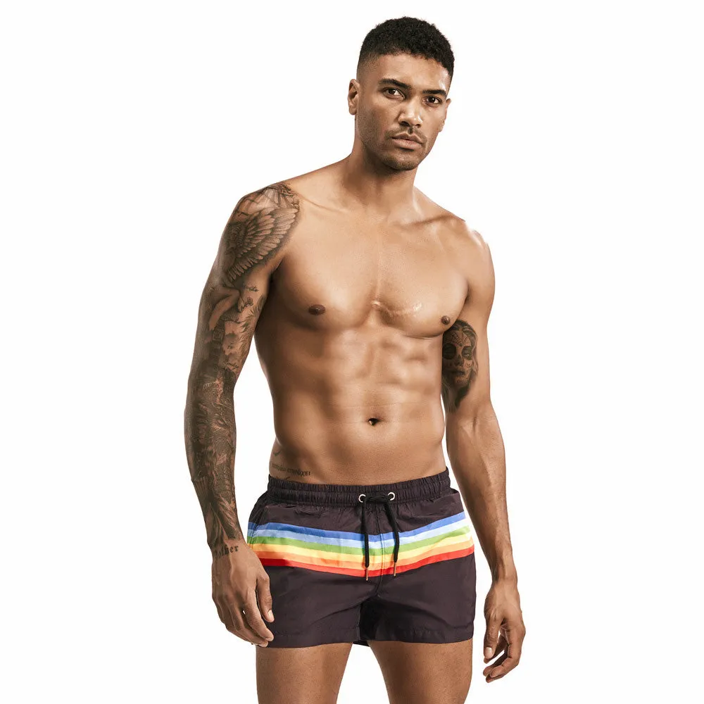 Striped Casual Swim Shorts