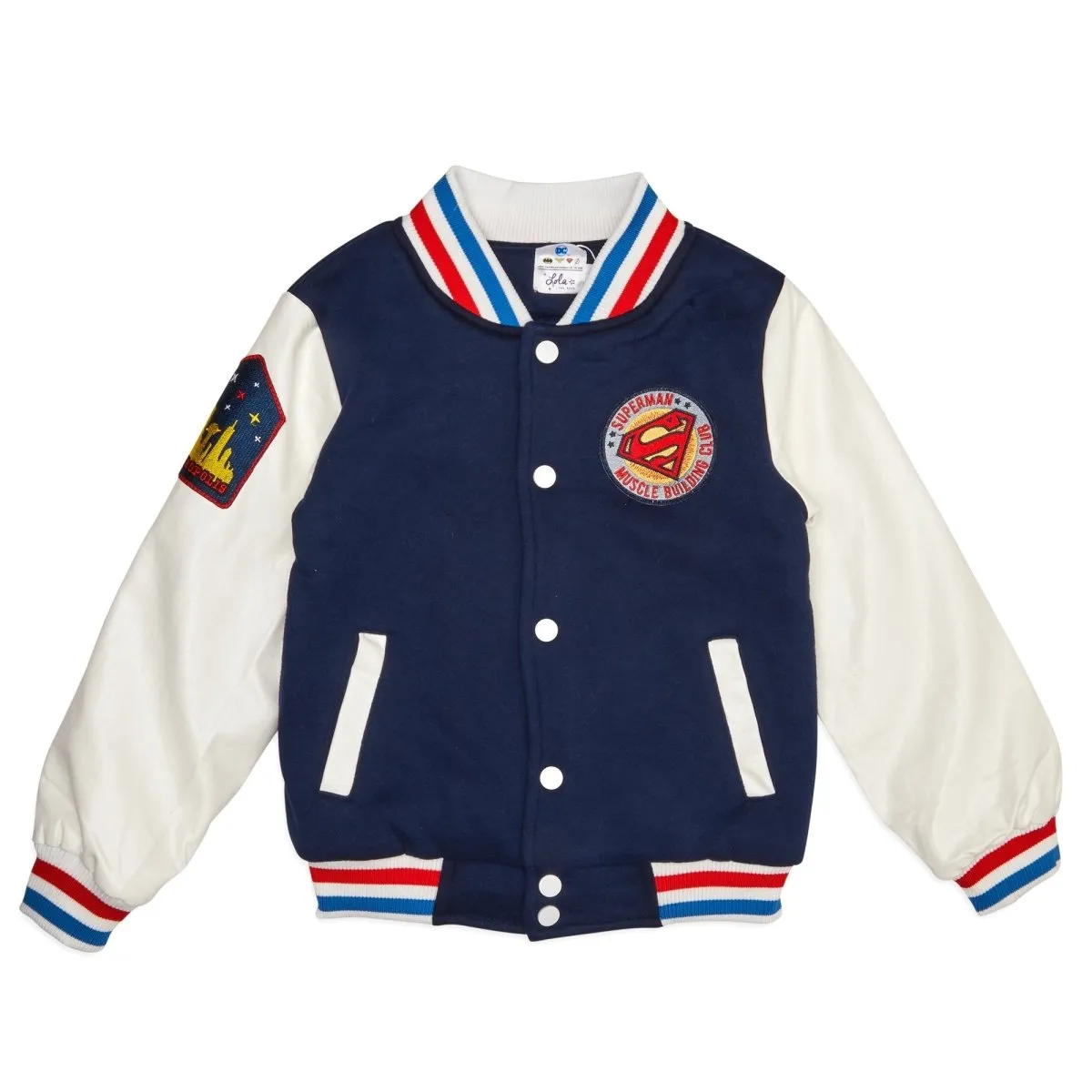 SUPERMAN PLEATHER BOMBER JACKET