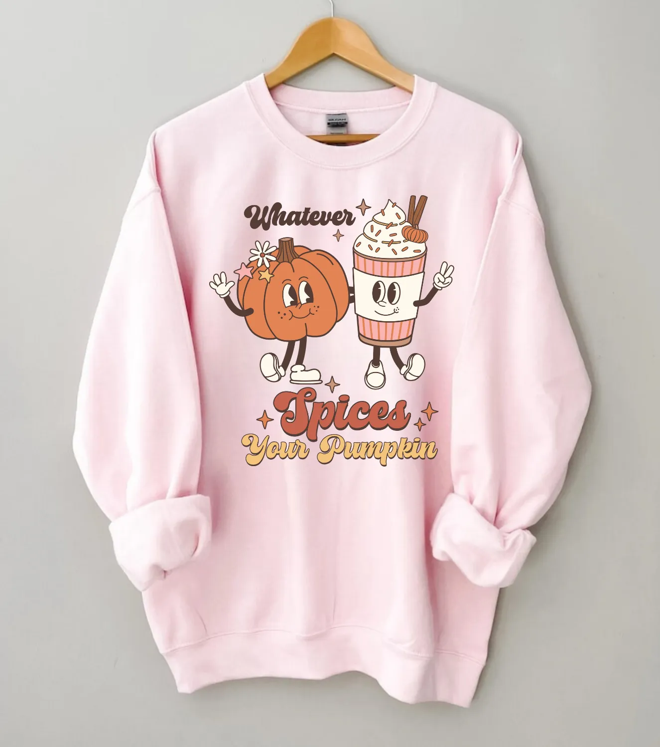 Whatever Spices Your Pumpkin | Retro Halloween Sweatshirt