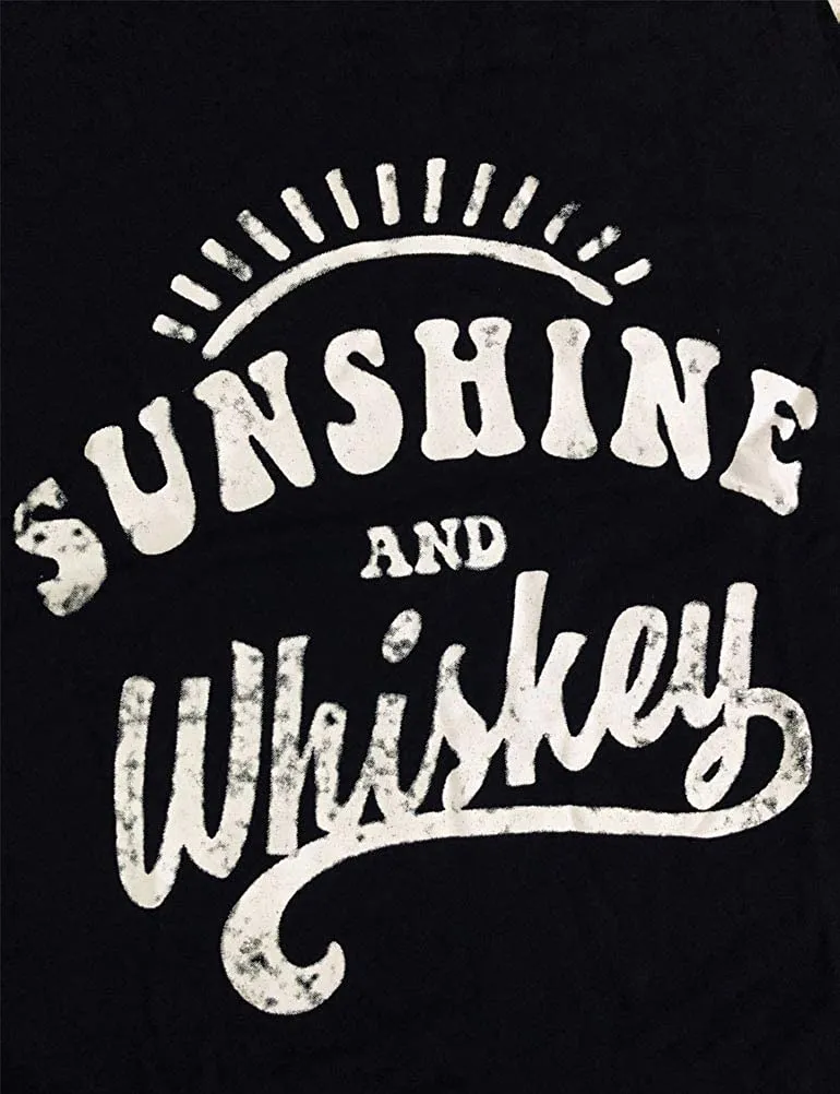 Women Sunshine and Whiskey Tank Top