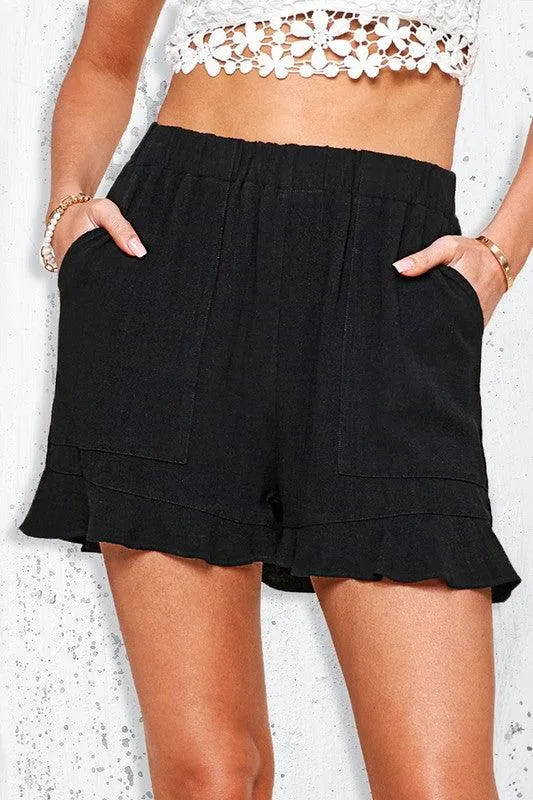 Womens Flare Hem Dahlia Shorts in 3 Colors