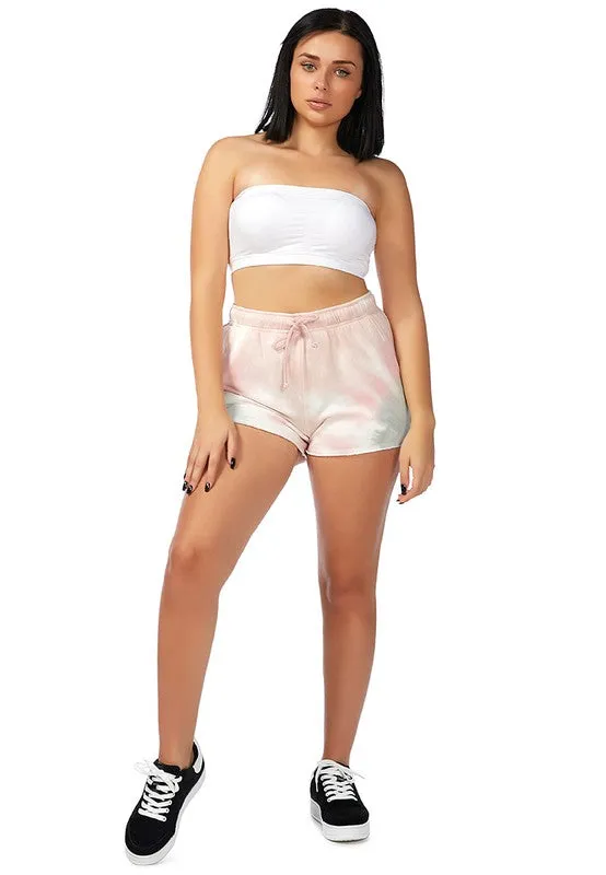 Women's Tie-Dye Shorts With Pockets